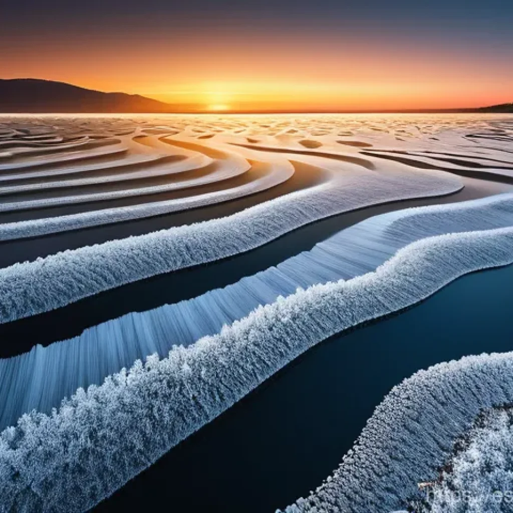 급수와 수렴 판정법 - **Prompt 1: The Dual Flow of Numerical Destiny**
"An intricate landscape split into two distinct...