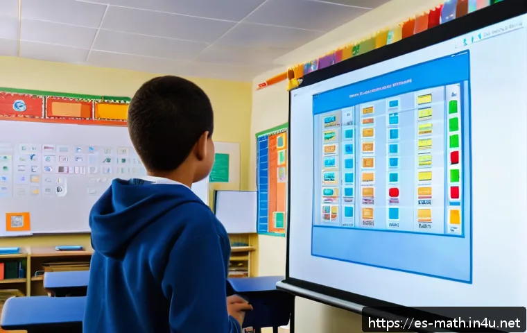 조합론과 이항 정리 - A modern classroom setting in Spain with diverse students attentively learning about combinations an...